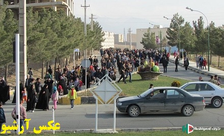 برگزاری همایش پیاده رو خانوادگی به مناسبت هفته دفاع مقدس در مسجدسلیمان