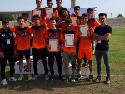 کولاک دوومیدانی شهرستان گتوند در مسابقات قهرمانی نونهالان منطقه ۵ کشور