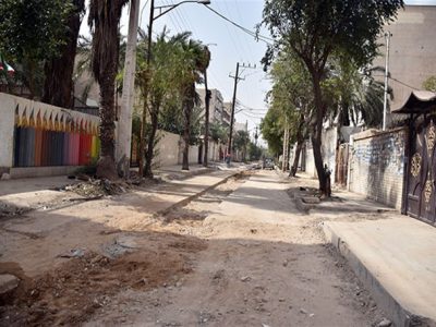 کنده کاری مجدد خیابان‌های اهواز پس از آسفالت