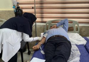 اهدای خون کارکنان شرکت پالایش گاز هویزه خلیج فارس