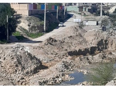 تعطیلی پروژه پل مالجونکی علیرغم بازدید و دستور فرماندار +تصاویر