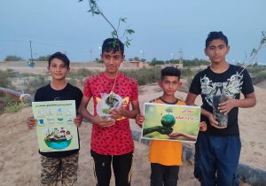 آشنایی کودکان روستای منصوره شادگان با مفاهیم محیط زیستی + تصاویر