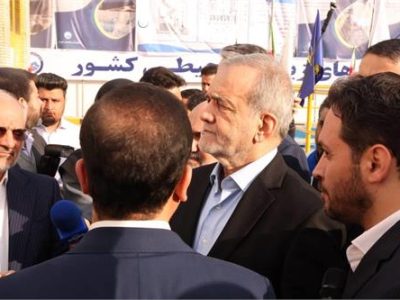 بازدید رییس جمهور از طرح جامع فاضلاب اهواز