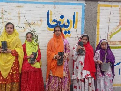 اجرای طرح مدرسه سبز در دبستان روستای چشمه زالوک مسجدسلیمان +تصاویر