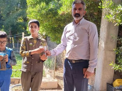 بازدید رییس آموزش و پرورش مسجدسلیمان از محل پرورش نهال دانش آموزان همیار طبیعت