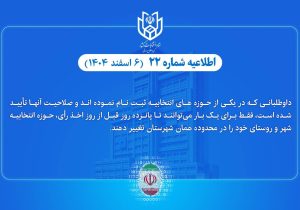 امکان تغییر حوزه انتخابیه داوطلبان انتخابات شوراها