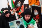 مراسم وداع با پیکر رهبر شهید انقلاب در مصلی تهران