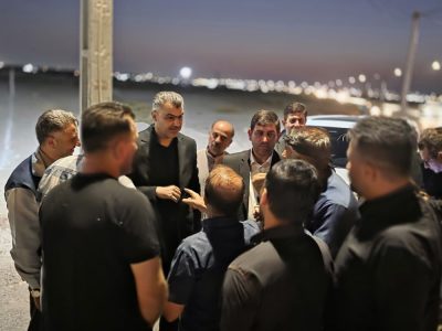 بازدید شبانگاهی دکتر محمد امیر از منطقه کمبرخوردار بروال / تأمین پایداری آب شرب کوی علیآباد در کمتر از ۲۴ ساعت