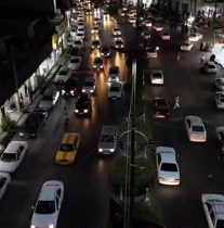 هنر آسفالت در اوج ترافیک + تصاویر