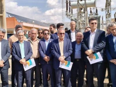 افتتاح ۵ نیروگاه خورشیدی برق منطقه‌ای خوزستان با حضور مدیرعامل توانیر